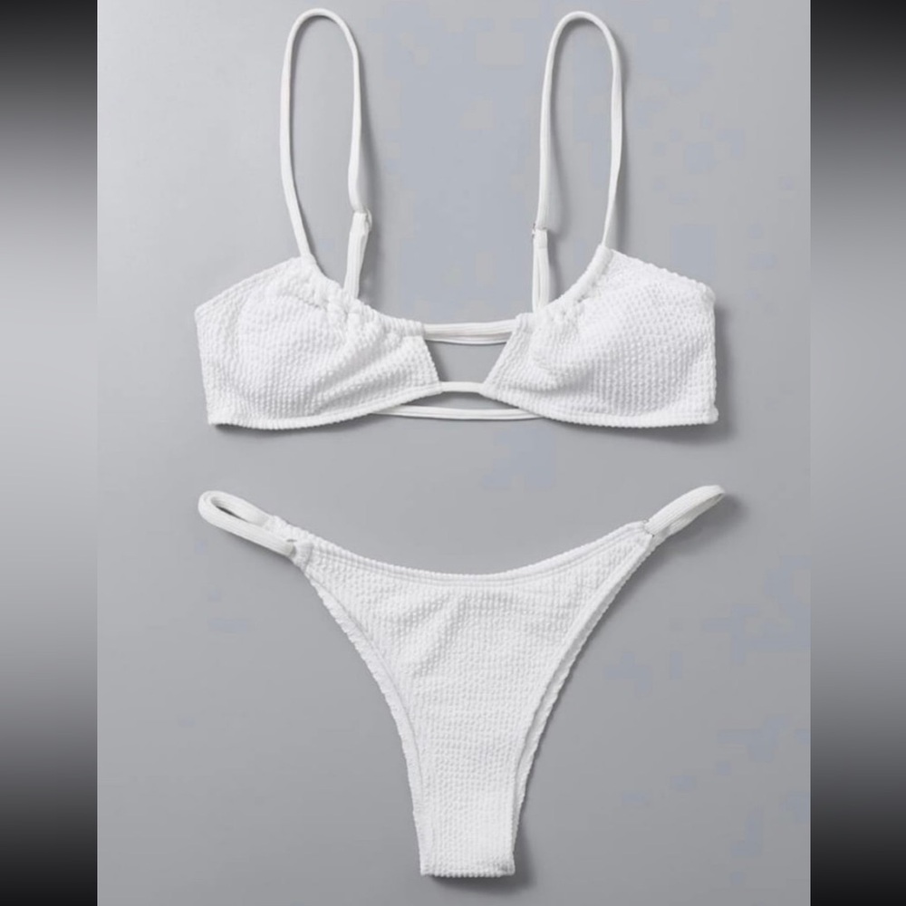 White bikini set